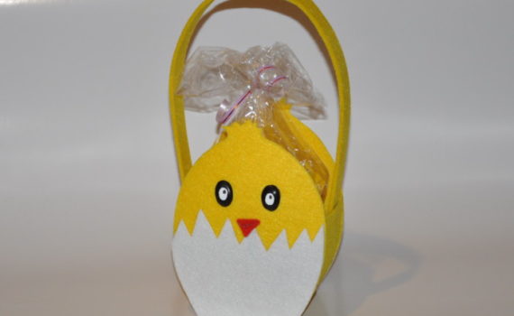 Корзинка из фетра к Пасхе - детские корзинки своими руками